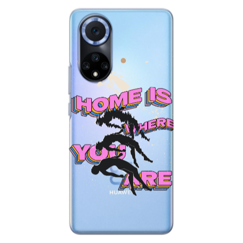 Huawei Nova 9 Home Is Where Transparent Silicone TPU Θήκη