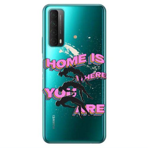Huawei P Smart 2021 Home Is Where Transparent Silicone TPU Θήκη