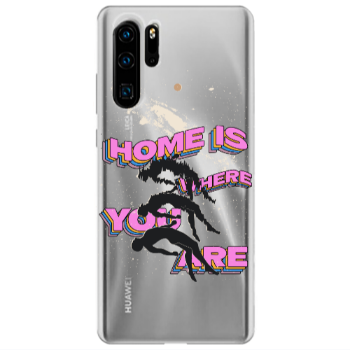 Huawei P30 Pro Home Is Where Transparent Silicone TPU Θήκη