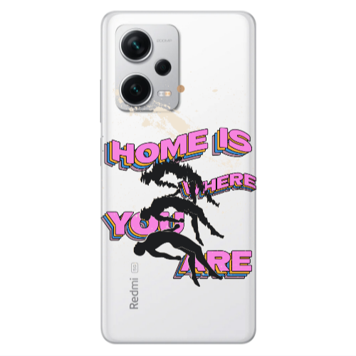 Xiaomi Redmi Note 12 5G Home Is Where Transparent Silicone TPU Θήκη