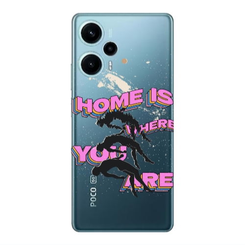 Xiaomi Poco F5 Home Is Where Transparent Silicone TPU Θήκη
