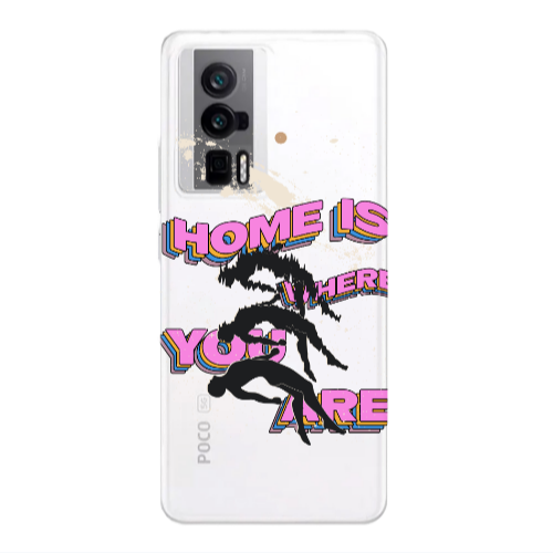 Xiaomi Poco F5 Pro Home Is Where Transparent Silicone TPU Θήκη