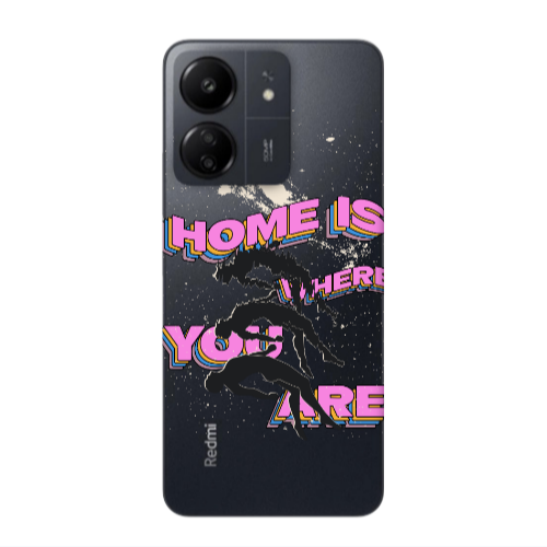 Xiaomi Redmi 13C Home Is Where Transparent Silicone TPU Θήκη