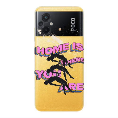Xiaomi Poco M5 Home Is Where Transparent Silicone TPU Θήκη
