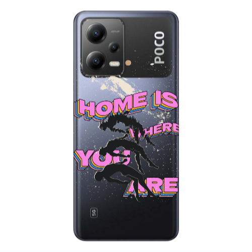Xiaomi Poco X5 Home Is Where Transparent Silicone TPU Θήκη