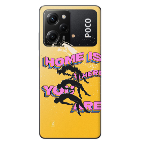 Xiaomi Poco X5 Pro Home Is Where Transparent Silicone TPU Θήκη
