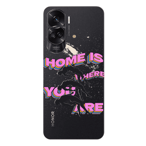 Honor 90 Lite 5G Home Is Where Transparent Silicone TPU Θήκη