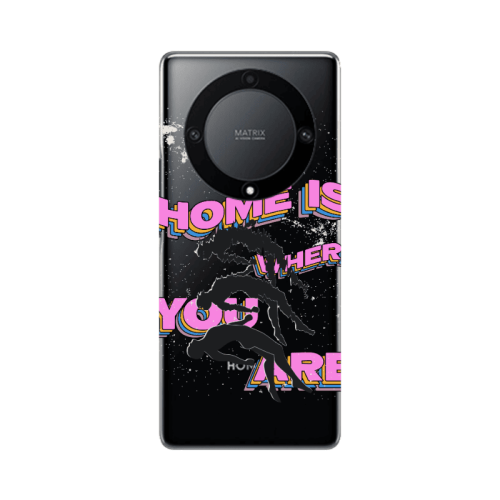 Honor Magic5 Lite 5G Home Is Where Transparent Silicone TPU Θήκη