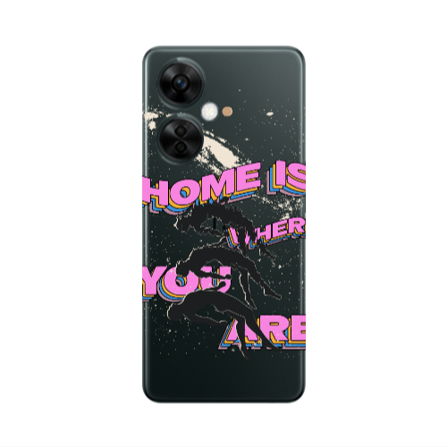 Oneplus Nord CE 3 Lite 5G Home Is Where Transparent Silicone TPU Θήκη