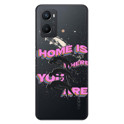 Oppo A 96 Home Is Where Transparent Silicone TPU Θήκη