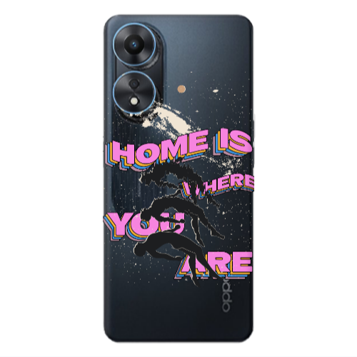 Oppo A 98 Home Is Where Transparent Silicone TPU Θήκη