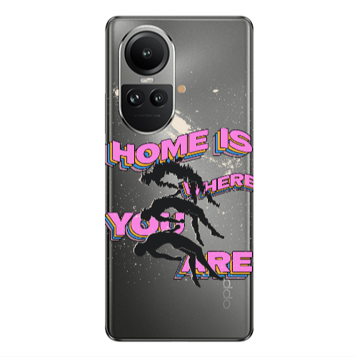Oppo Reno10 5G Home Is Where Transparent Silicone TPU Θήκη