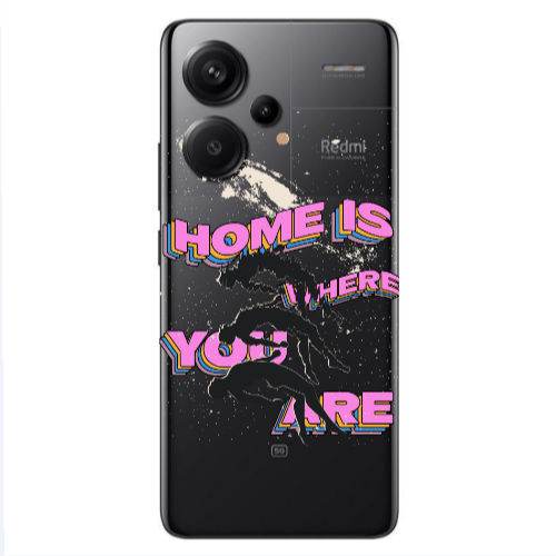 Xiaomi Redmi Note 13 Pro+ 5G  Home Is Where Transparent Silicone TPU Θήκη