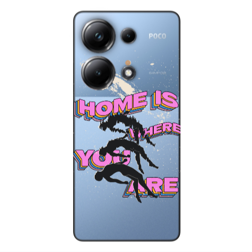 Xiaomi Poco M6 Pro 4G Home Is Where Transparent Silicone TPU Θήκη