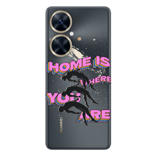 Huawei Nova 11i Home Is Where Transparent Silicone TPU Θήκη