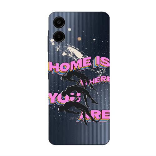 Samsung A06 Home Is Where Transparent Silicone TPU Θήκη