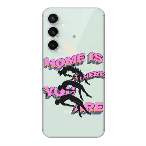 Samsung S24 FE Home Is Where Transparent Silicone TPU Θήκη