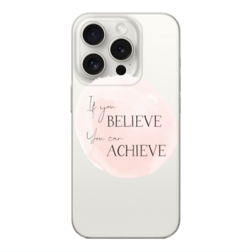 Apple Iphone 16 Pro If You Believe Transparent Silicone TPU Θήκη