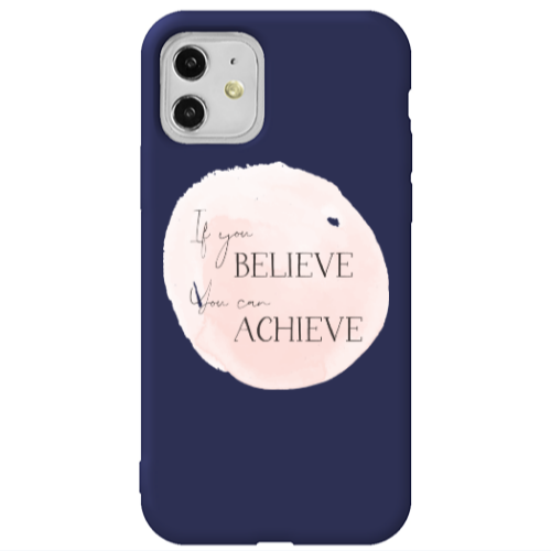 Apple iPhone 11  If You Believe Dark blue Colored Silicone TPU Θήκη