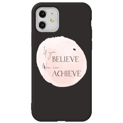 Apple iPhone 11  If You Believe Black Colored Silicone TPU Θήκη