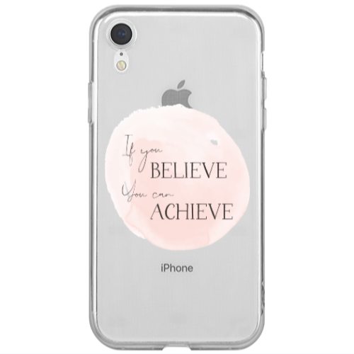 Apple iPhone Xr If You Believe Transparent Silicone TPU Θήκη