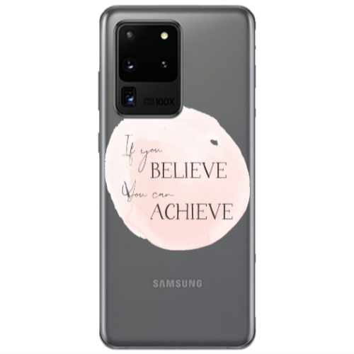 Samsung S20 Ultra If You Believe Transparent Silicone TPU Θήκη