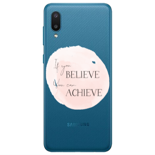 Samsung A02 If You Believe Transparent Silicone TPU Θήκη