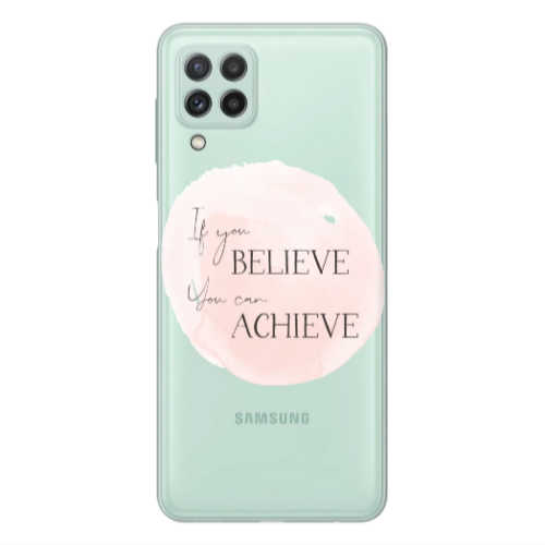 Samsung A22 4G If You Believe Transparent Silicone TPU Θήκη