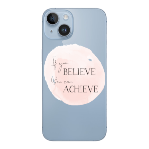 Apple iPhone 14  If You Believe Transparent Silicone TPU Θήκη