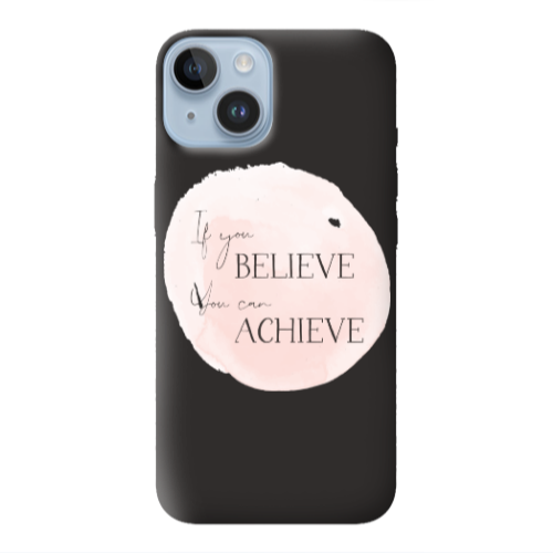 Apple iPhone 14 Plus If You Believe Black Colored Silicone TPU Θήκη