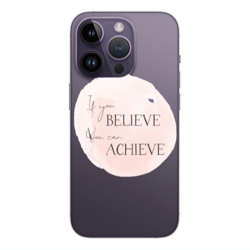 Apple iPhone 14 Pro  If You Believe Transparent Silicone TPU Θήκη