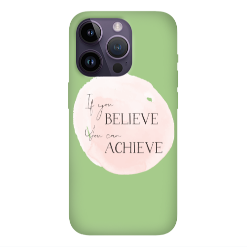 Apple iPhone 14 Pro Max If You Believe Light Green Colored Silicone TPU Θήκη