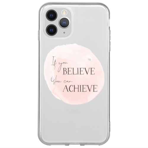 Apple iPhone 13 Pro If You Believe Transparent Silicone TPU Θήκη
