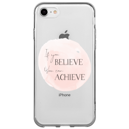 Apple iPhone 7 If You Believe Transparent Silicone TPU Θήκη