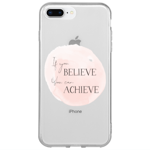 Apple iPhone 7 Plus If You Believe Transparent Silicone TPU Θήκη