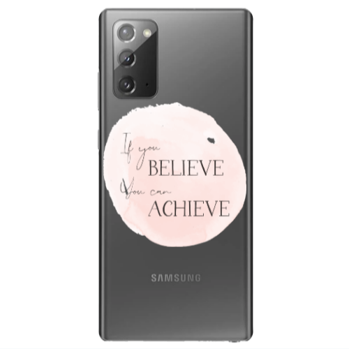 Samsung Note 20 If You Believe Transparent Silicone TPU Θήκη