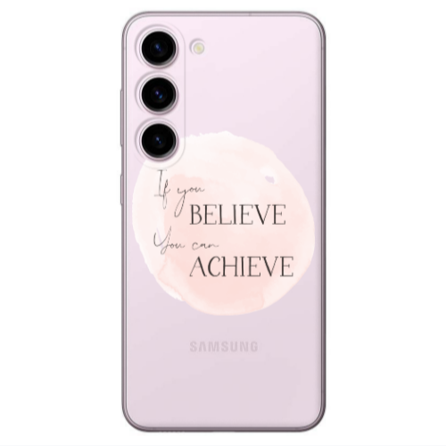 Samsung S23 Plus If You Believe Transparent Silicone TPU Θήκη