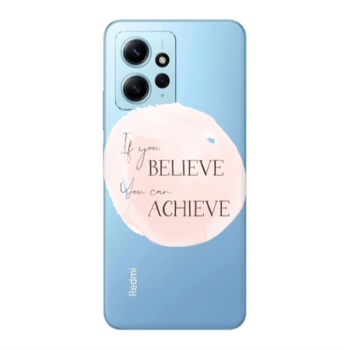 Xiaomi Redmi Note 12 4G If You Believe Transparent Silicone TPU Θήκη