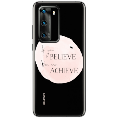 Huawei P40 If You Believe Transparent Silicone TPU Θήκη