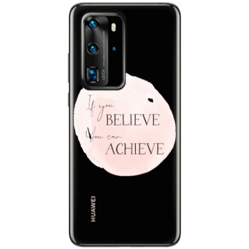 Huawei P40 Pro If You Believe Transparent Silicone TPU Θήκη