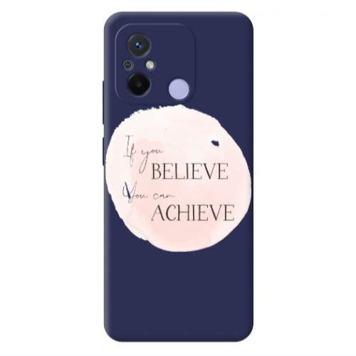 Xiaomi Redmi 12C If You Believe Dark blue Colored Silicone TPU Θήκη
