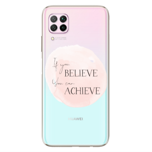 Huawei P40 Lite If You Believe Transparent Silicone TPU Θήκη