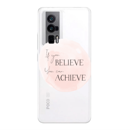 Xiaomi Poco F5 Pro If You Believe Transparent Silicone TPU Θήκη