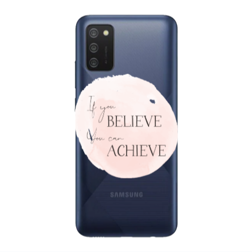 Samsung A02s If You Believe Transparent Silicone TPU Θήκη
