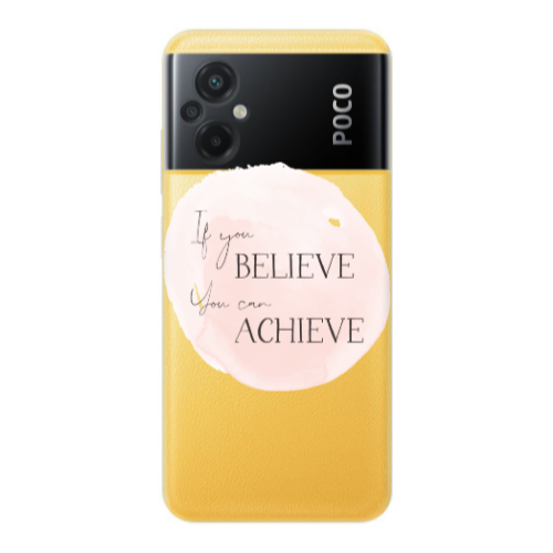 Xiaomi Poco M5 If You Believe Transparent Silicone TPU Θήκη