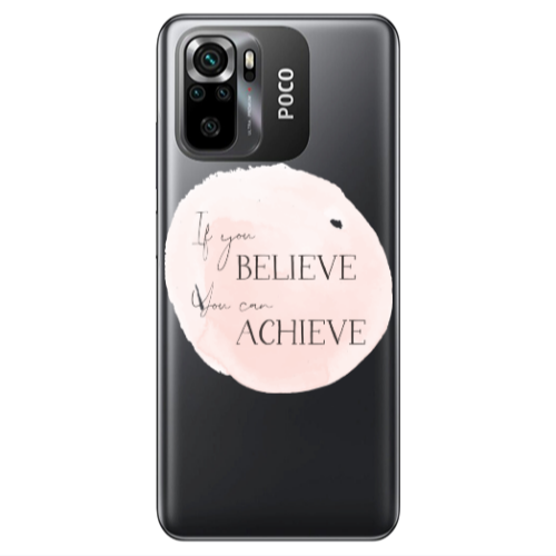 Xiaomi Poco M5 s If You Believe Transparent Silicone TPU Θήκη
