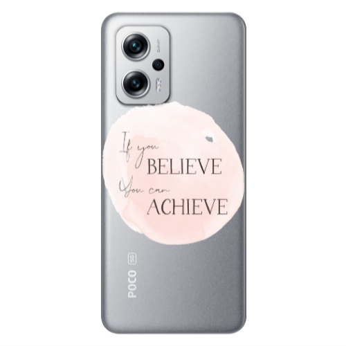 Xiaomi Poco X4 GT If You Believe Transparent Silicone TPU Θήκη