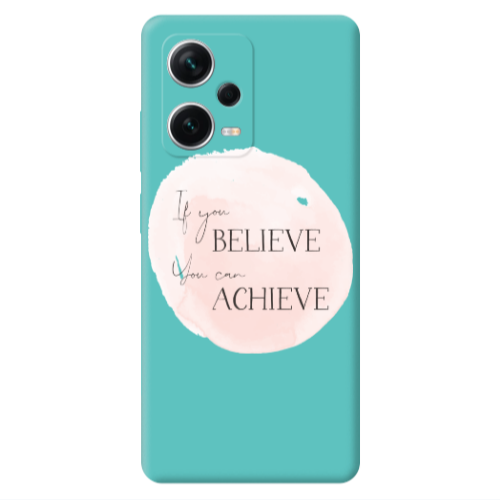 Xiaomi Poco X5 If You Believe Turquoise Colored Silicone TPU Θήκη