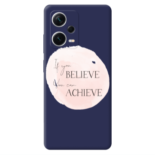 Xiaomi Poco X5 If You Believe Dark blue Colored Silicone TPU Θήκη