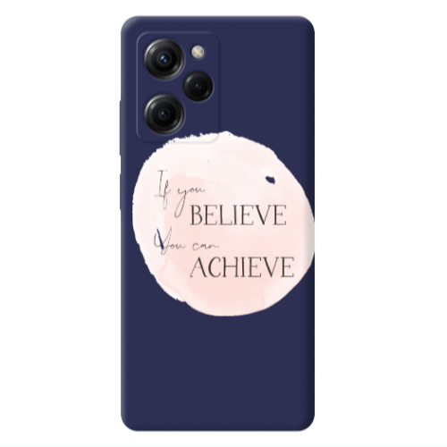 Xiaomi Poco X5 Pro If You Believe Dark blue Colored Silicone TPU Θήκη